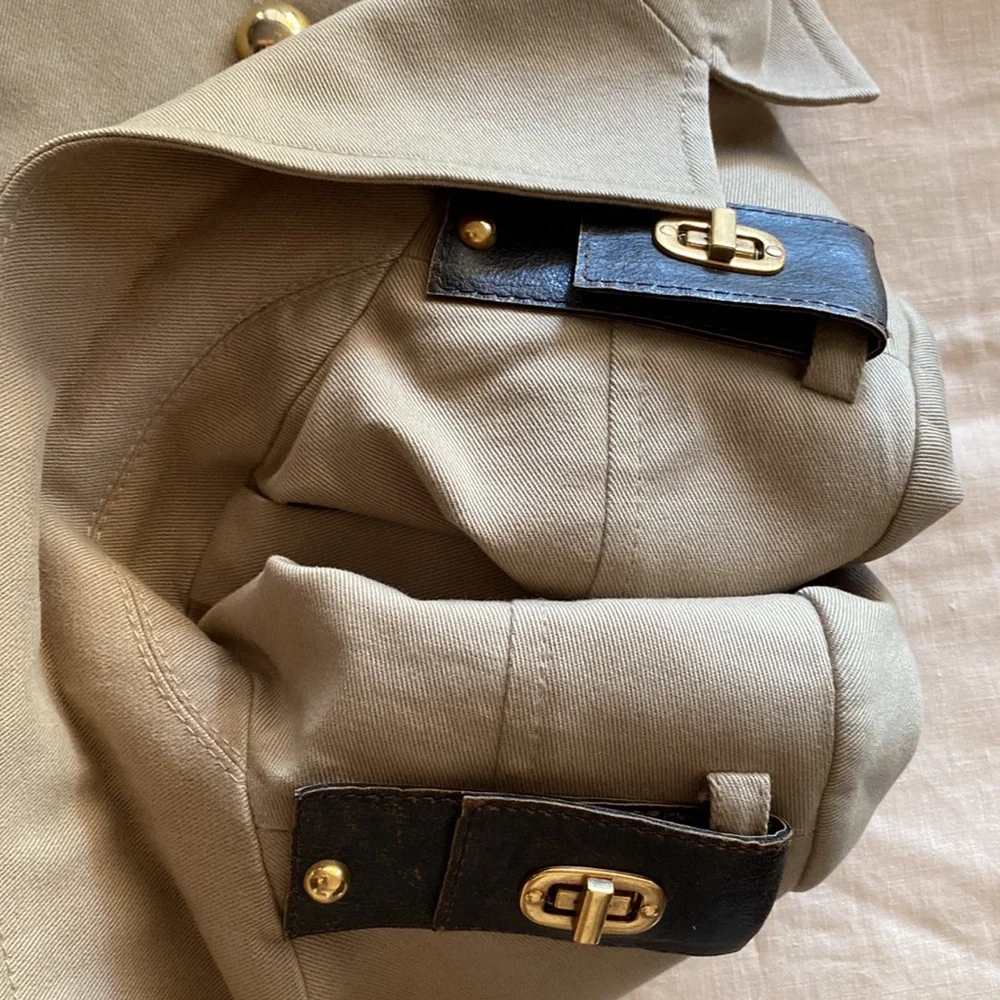 Authentic Roberto Cavalli Jacket Tan size 0-4  XS - Picture 2 of 15